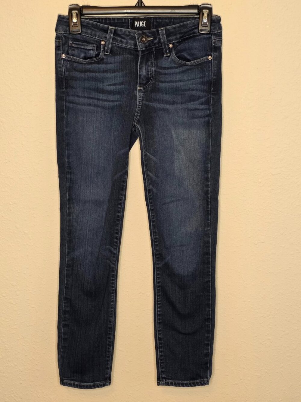 PAIGE Verdugo Crop Skinny Jeans – Dark Wash – Size 26